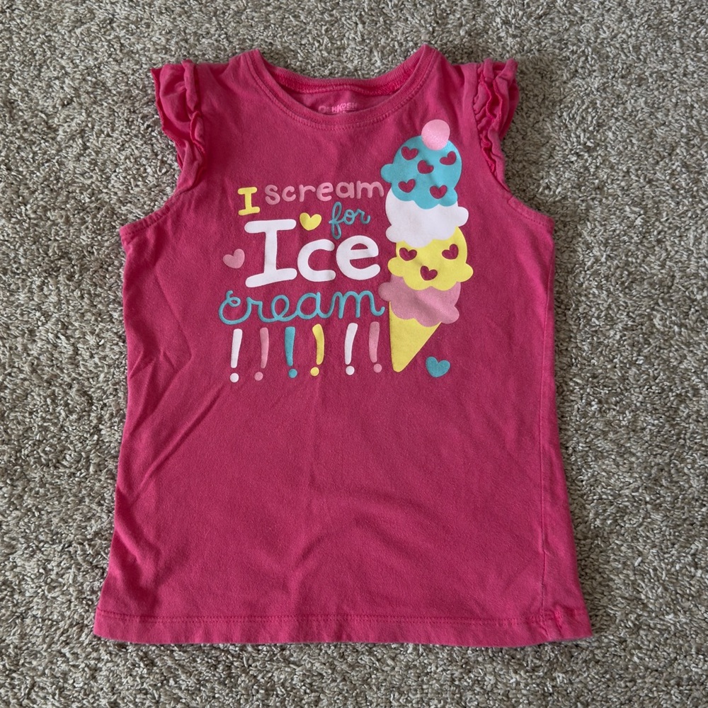 Oshkosh B'Gosh Girls pink shirt tank top size 6